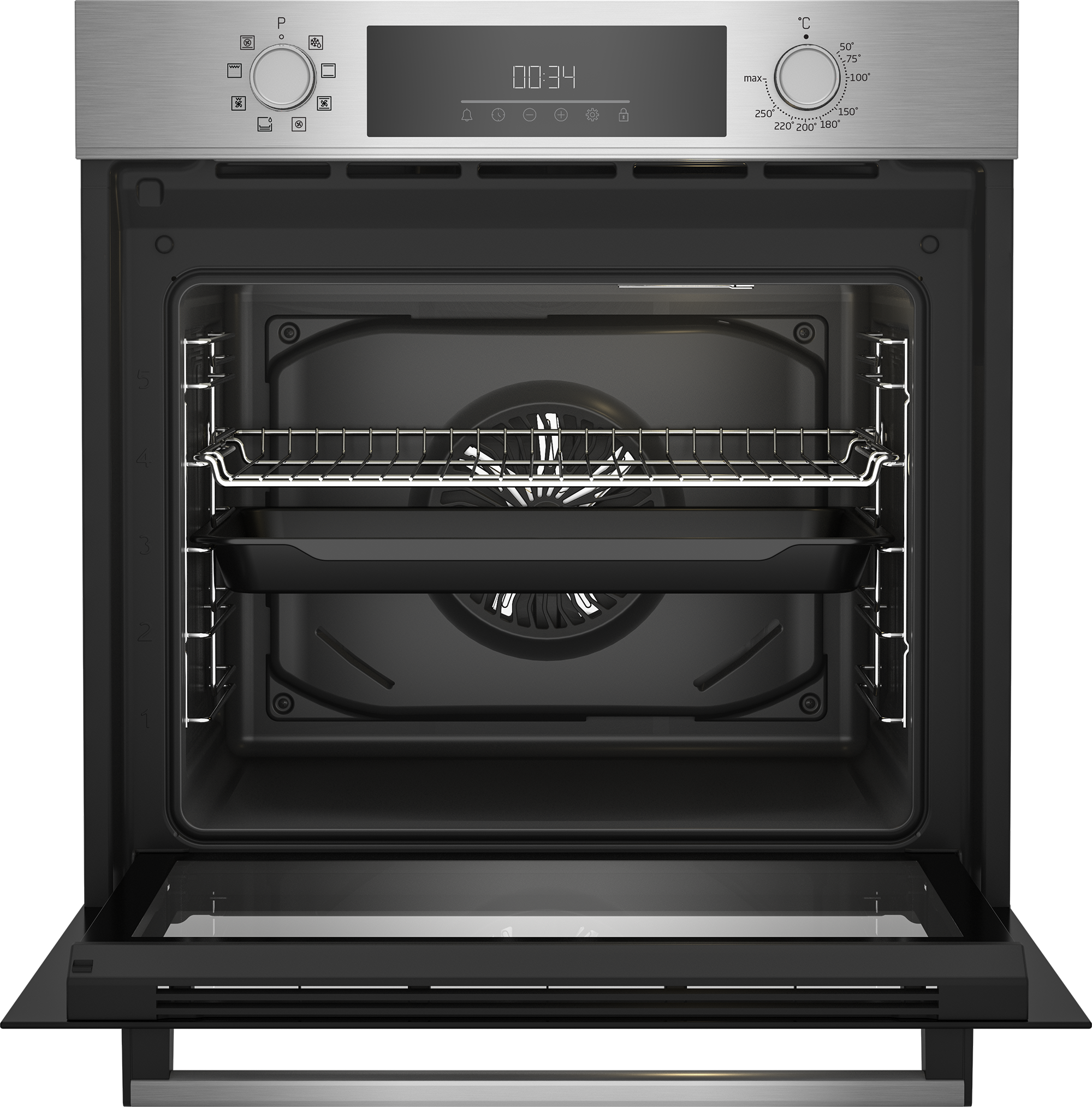 Conjunto Placa Vitrocerâmica + Forno Beko BBSM12320X