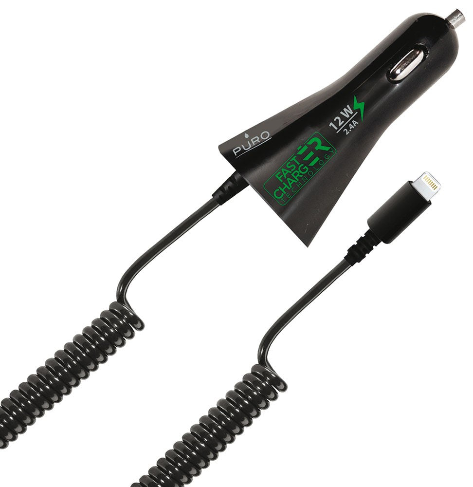 Carregador Isqueiro Puro Apple Lightning 2.4A 12W Preto