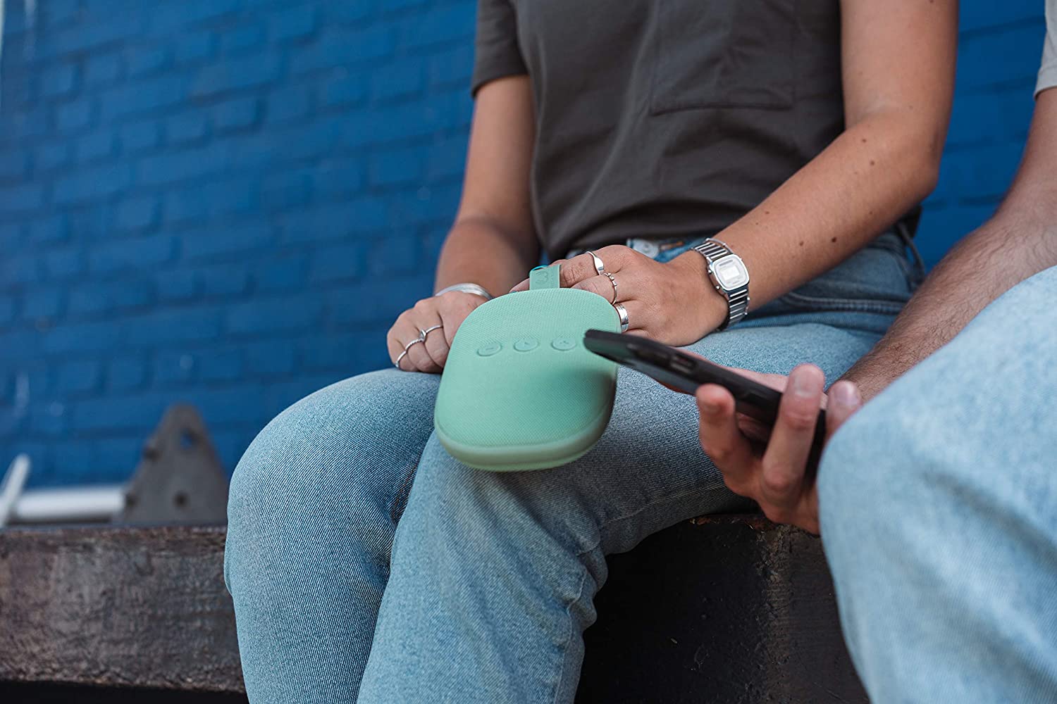 Coluna Portátil Fresh 'n Rebel Rockbox Bold X Bluetooth Verde 1RB6600MM