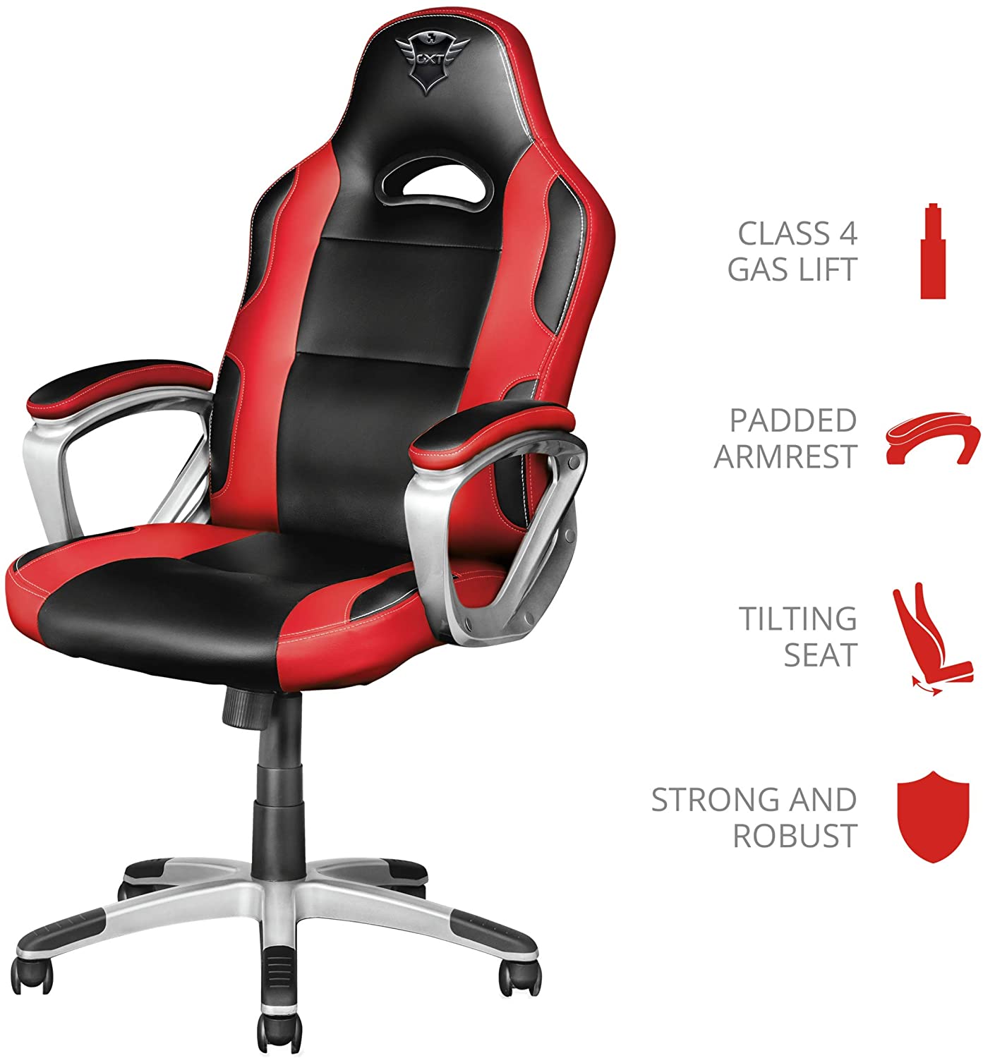 Cadeira Gaming Trust GXT705 Ryon Vermelho