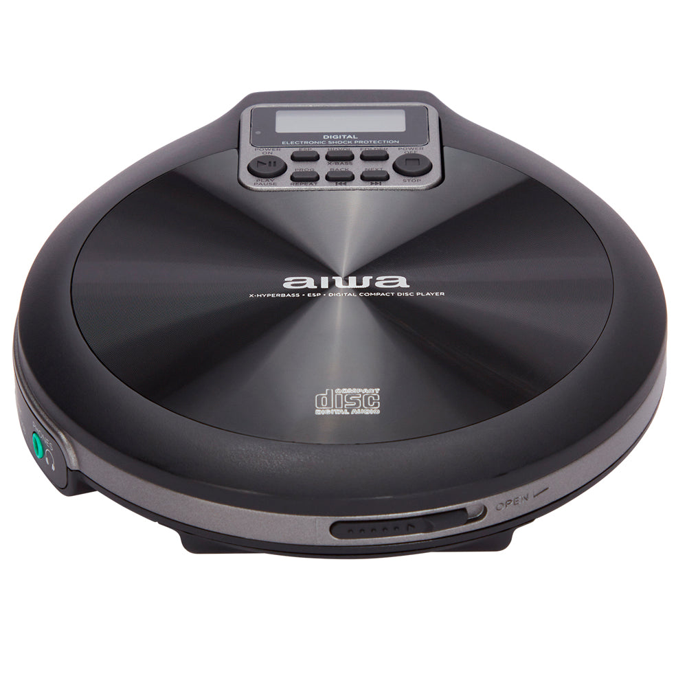 Leitor CD Portátil MP3 Aiwa PCD-810BK Preto