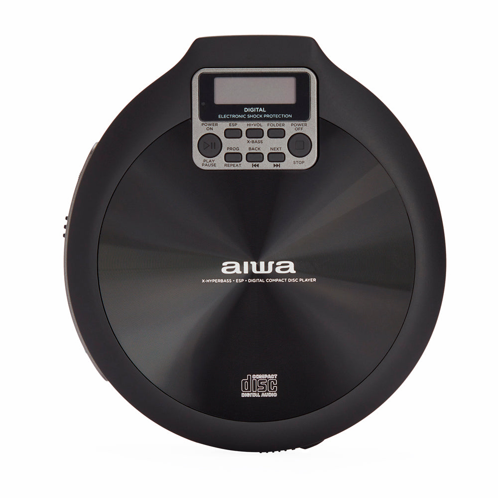 Leitor CD Portátil MP3 Aiwa PCD-810BK Preto