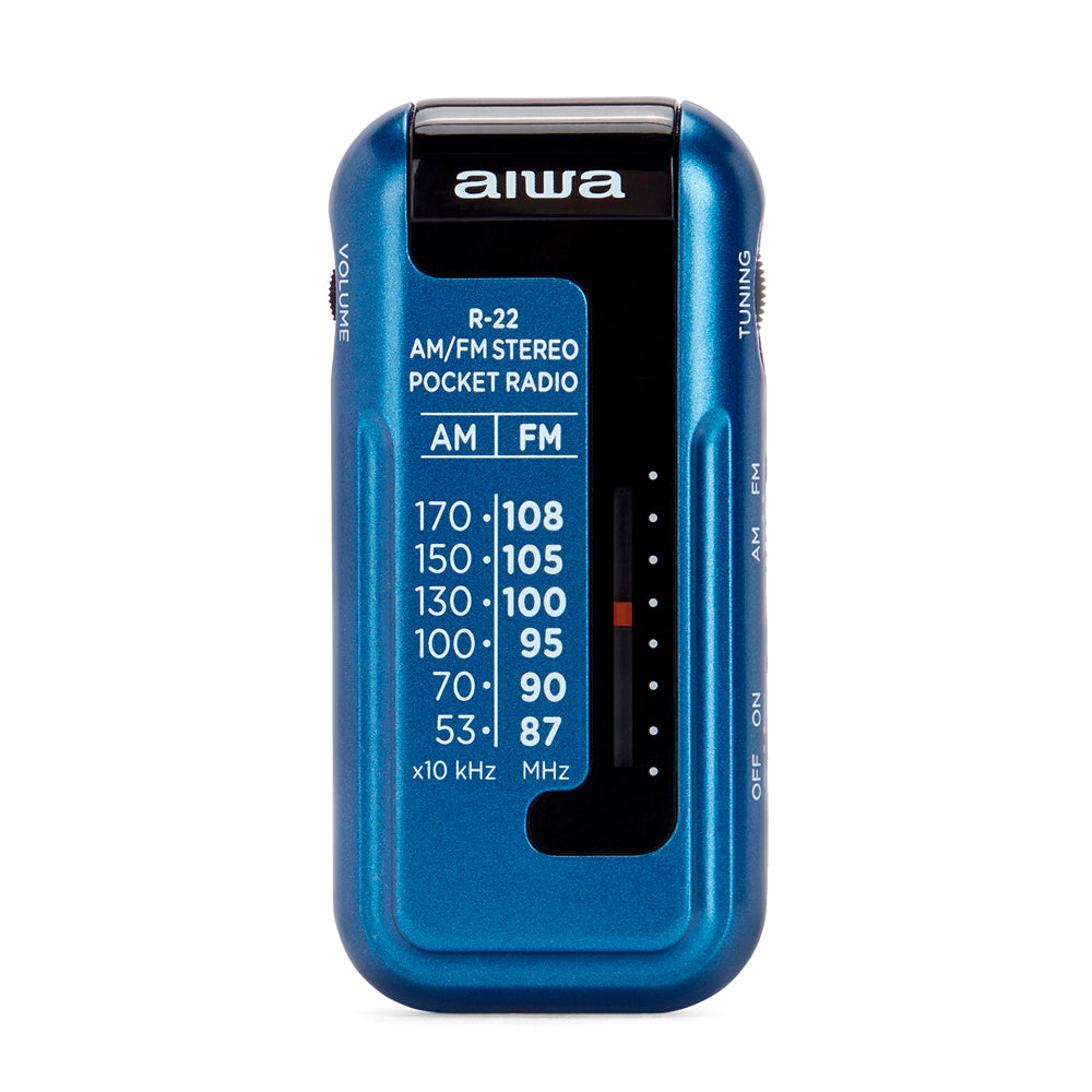 Rádio Portátil de Bolso Aiwa R-22BL Azul