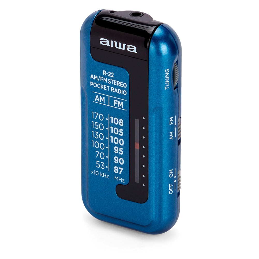 Rádio Portátil de Bolso Aiwa R-22BL Azul