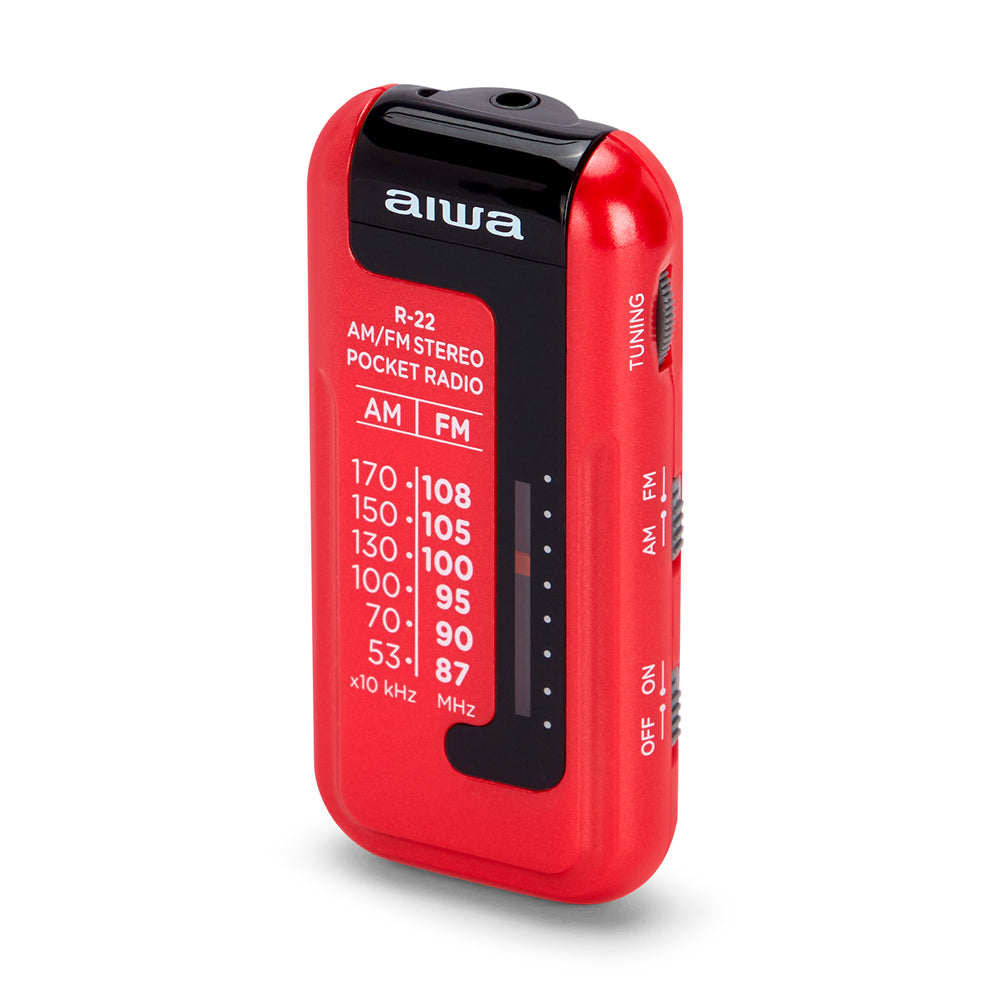 Rádio Portátil de Bolso Aiwa R-22RD Vermelho