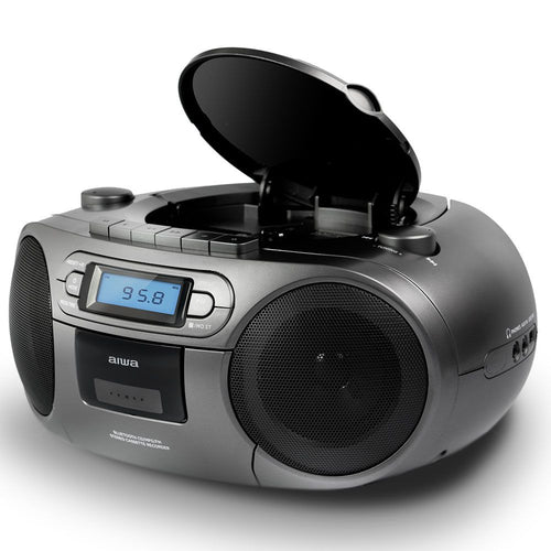 Rádio CD Aiwa BBTC-550MG CD MP3 K7 Bluetooth Preto