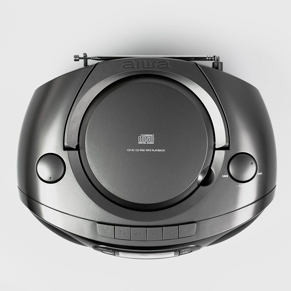 Rádio CD Aiwa BBTC-550MG CD MP3 K7 Bluetooth Preto