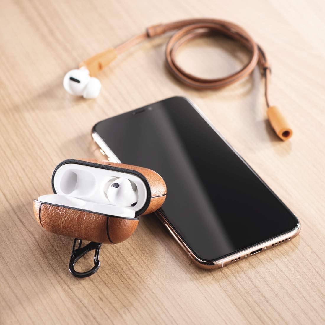 Bolsa Hama Airpods Pro em Pele