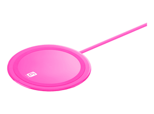 Carregador Wireless Qi Cellularline NEON Rosa
