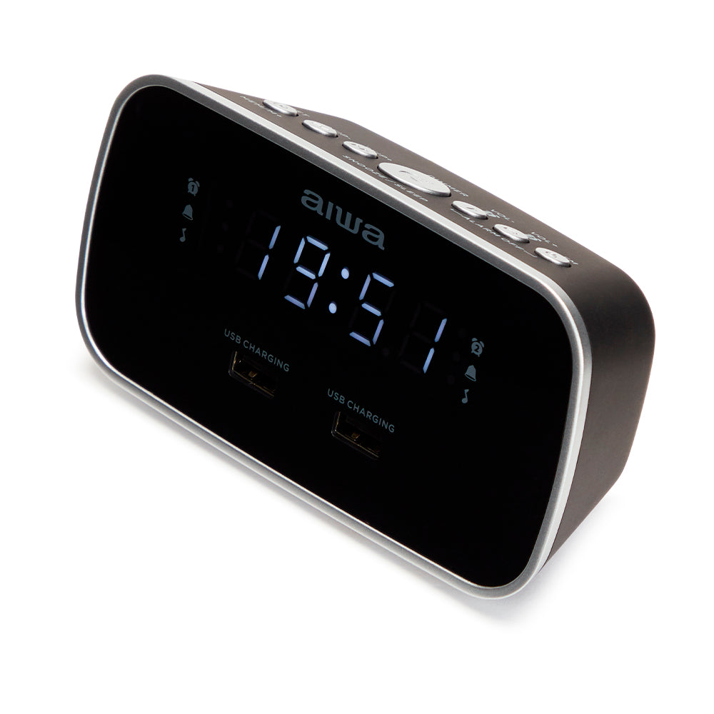 Rádio Despertador Aiwa CRU-19BK Preto