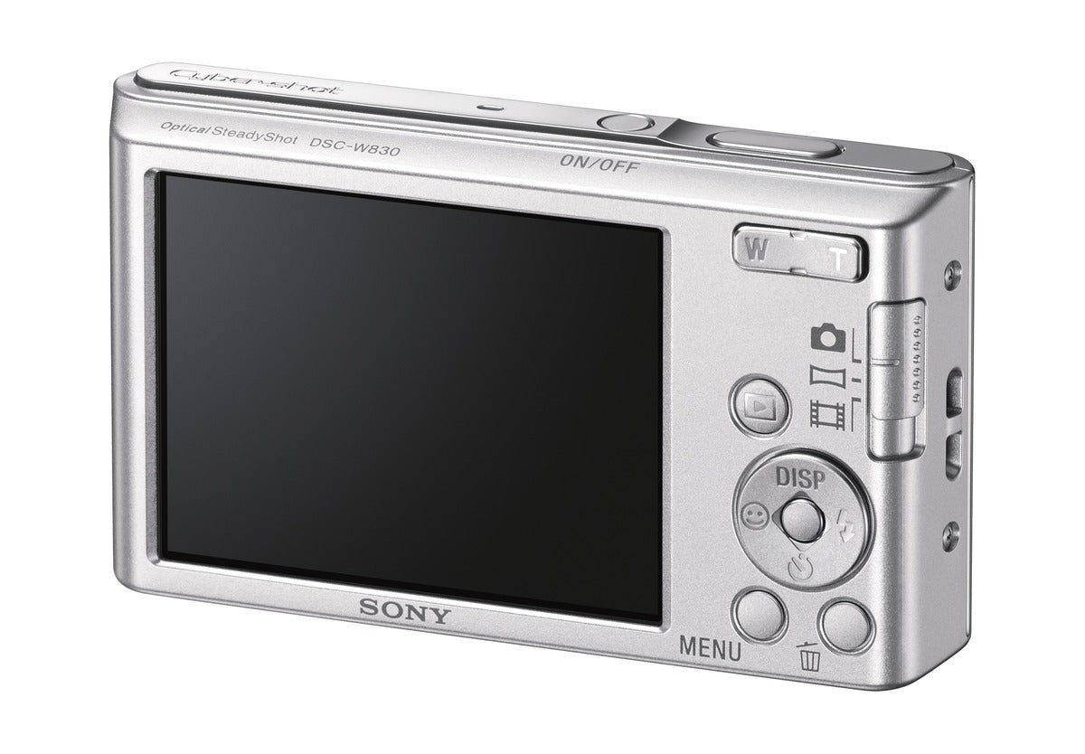 Máquina Fotográfica Sony DSC-W830 Prata - 20 MP | Zoom 8x | 1/2.3" | f3.3-6.3