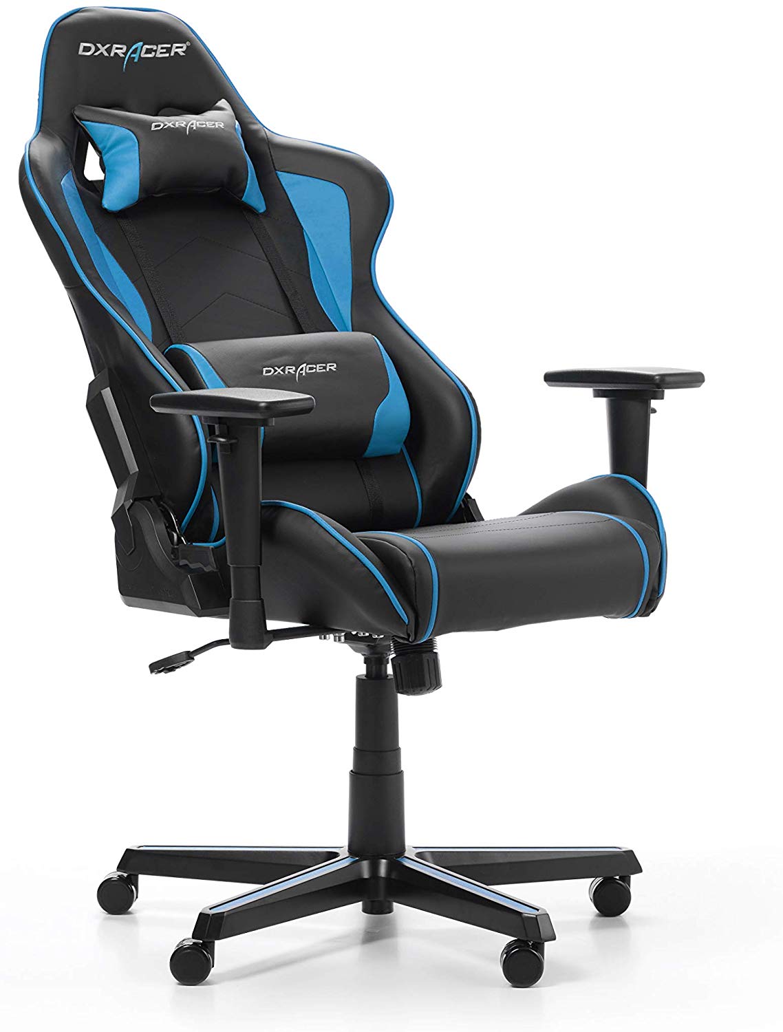 Cadeira Gaming DXRacer Formula F08-Preto e Azul