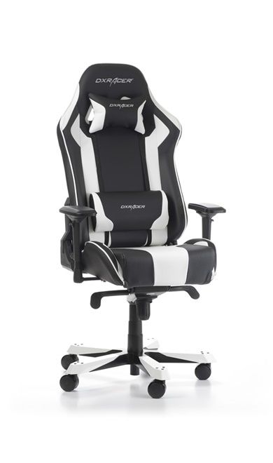 Cadeira Gaming DXRacer King K06-Preto e Branco
