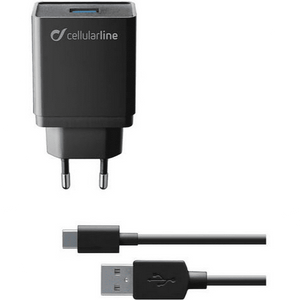 Carregador Cellularline Kit Casa USB-C 10W