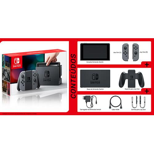 Consola Nintendo Switch 32 GB inclui Conjunto Comandos Joy-Con Cinzento (Esquerdo+Direito)
