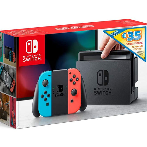 Consola Nintendo Switch Azul/Vermelho Néon + Voucher 35€ Nintendo eShop