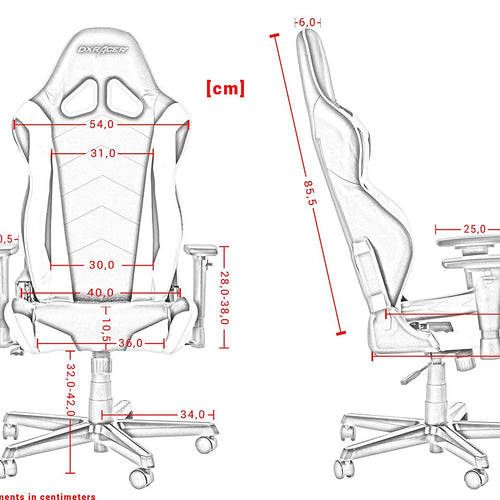 Cadeira Gaming DXRacer Racing R0-Preto