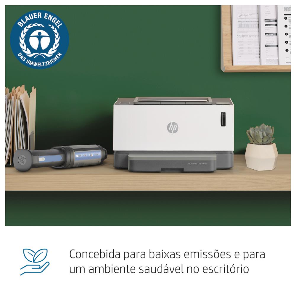 Impressora HP Neverstop Laser 1001nw Mono Ethernet Wireless