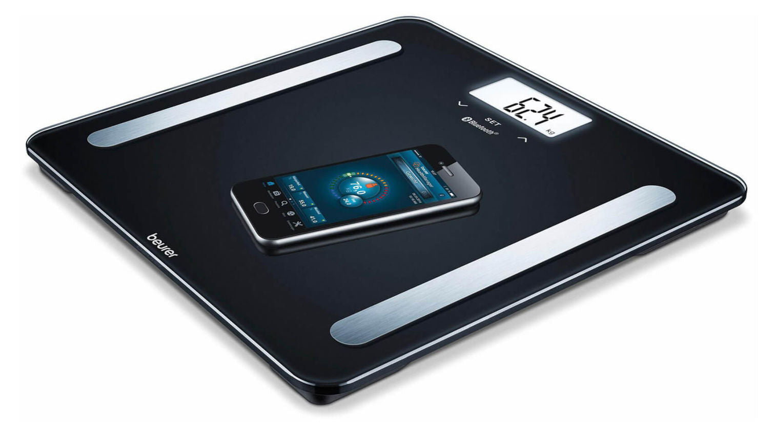 Balança Diagnóstico Beurer BF 600 Pure Bluetooth Preta