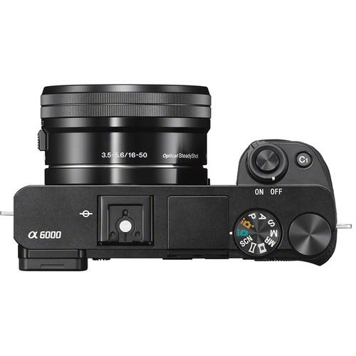 Máquina Fotográfica Mirrorless Sony Alpha a6000 - Preto + SEL1650 16-50mm f/3.5-5.6 PZ OSS + SEL55210 55-210mm f/4.5-6.3 OSS