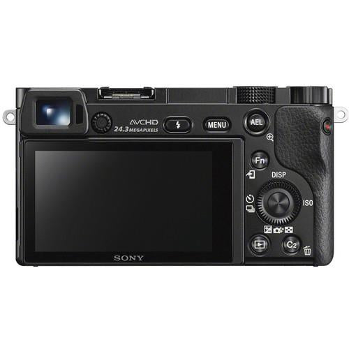 Máquina Fotográfica Mirrorless Sony Alpha a6000 - Preto + SEL1650 16-50mm f/3.5-5.6 PZ OSS + SEL55210 55-210mm f/4.5-6.3 OSS