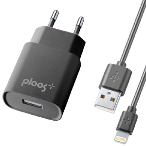 Carregador Cellularline Kit Casa Ploos Lightning 2A
