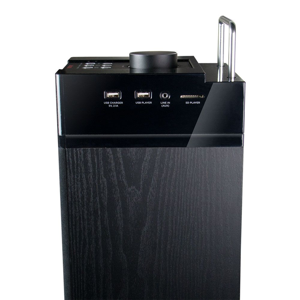 Torre de Som Bluetooth Aiwa TS-990CD CD USB SD MP3 120W Preto