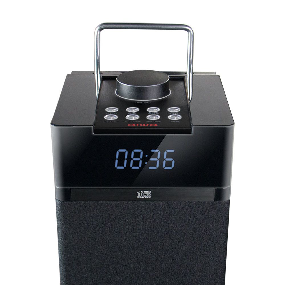 Torre de Som Bluetooth Aiwa TS-990CD CD USB SD MP3 120W Preto