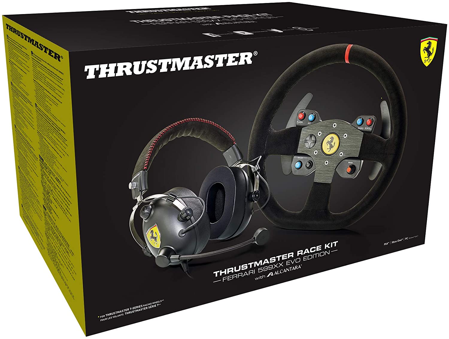 Kit Volante Thrustmaster Multi Ferrari 599xx Evo 30 Add-On Alcantara Edition + Headset Ferrari