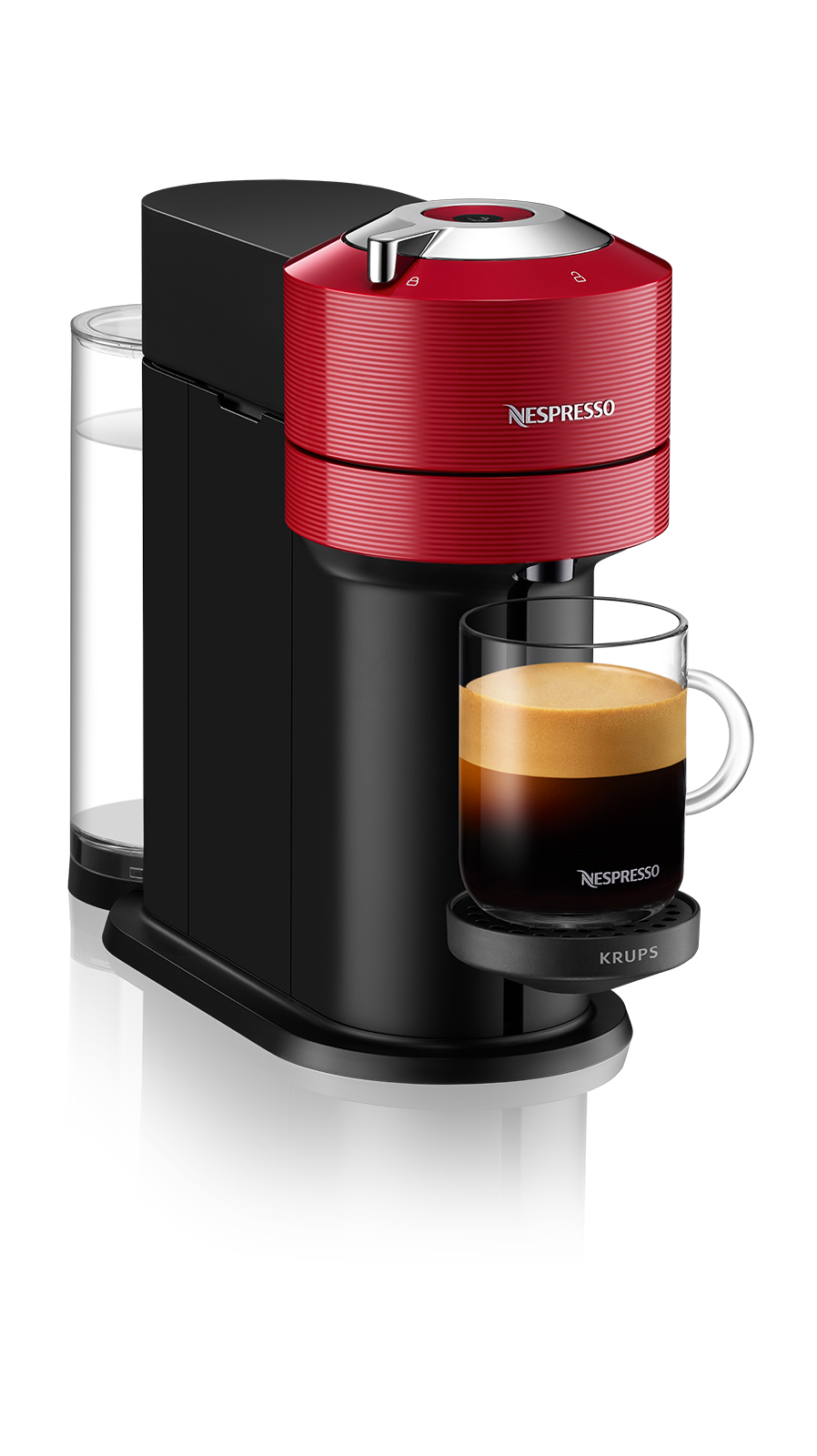 Máquina de Café Cápsulas Nespresso Krups Vertuo Next XN9105P3 Vermelha