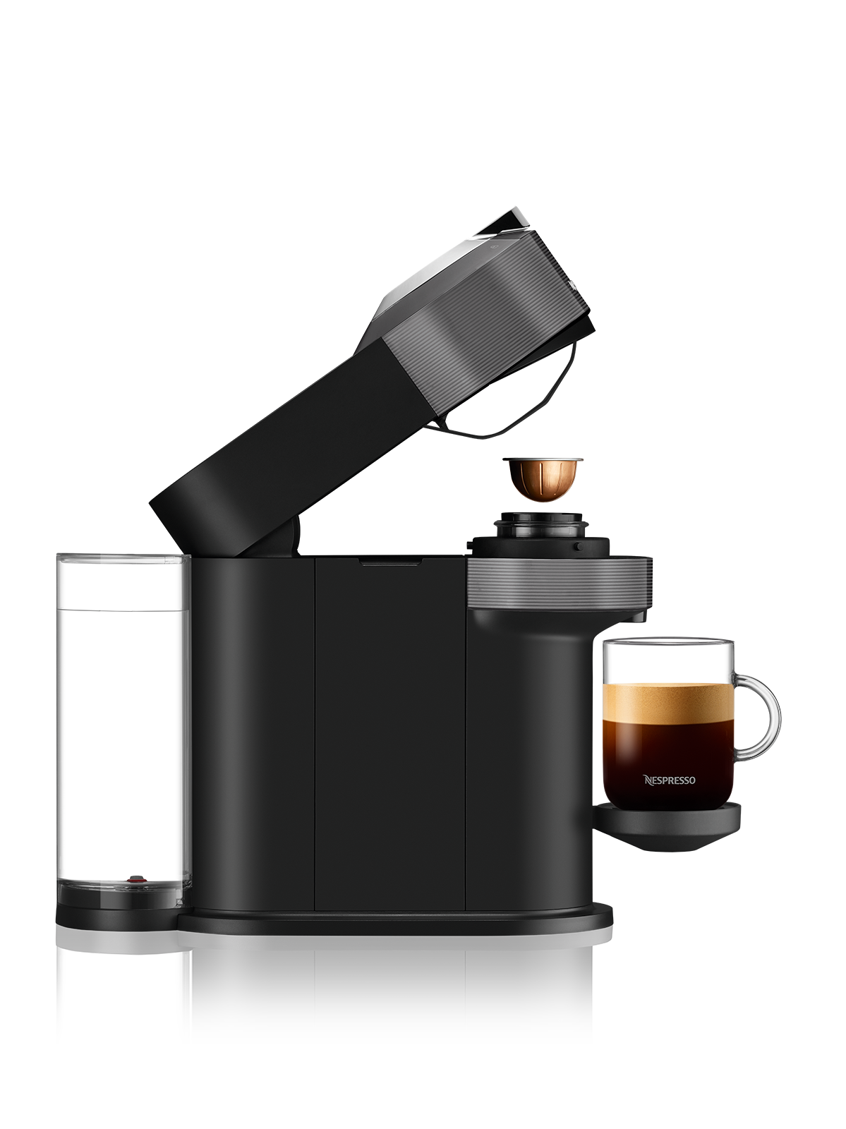 Máquina de Café Cápsulas Nespresso DeLonghi Vertuo Next EN120.GY Cinza