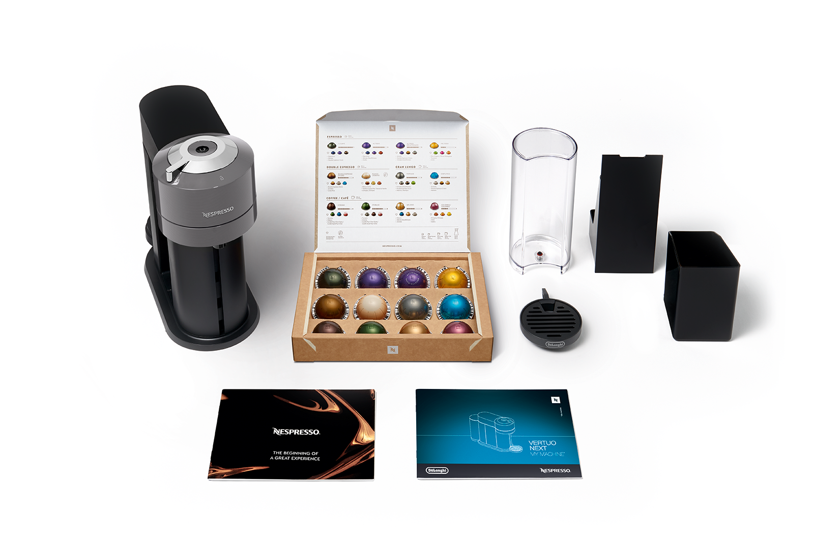 Máquina de Café Cápsulas Nespresso DeLonghi Vertuo Next EN120.GY Cinza