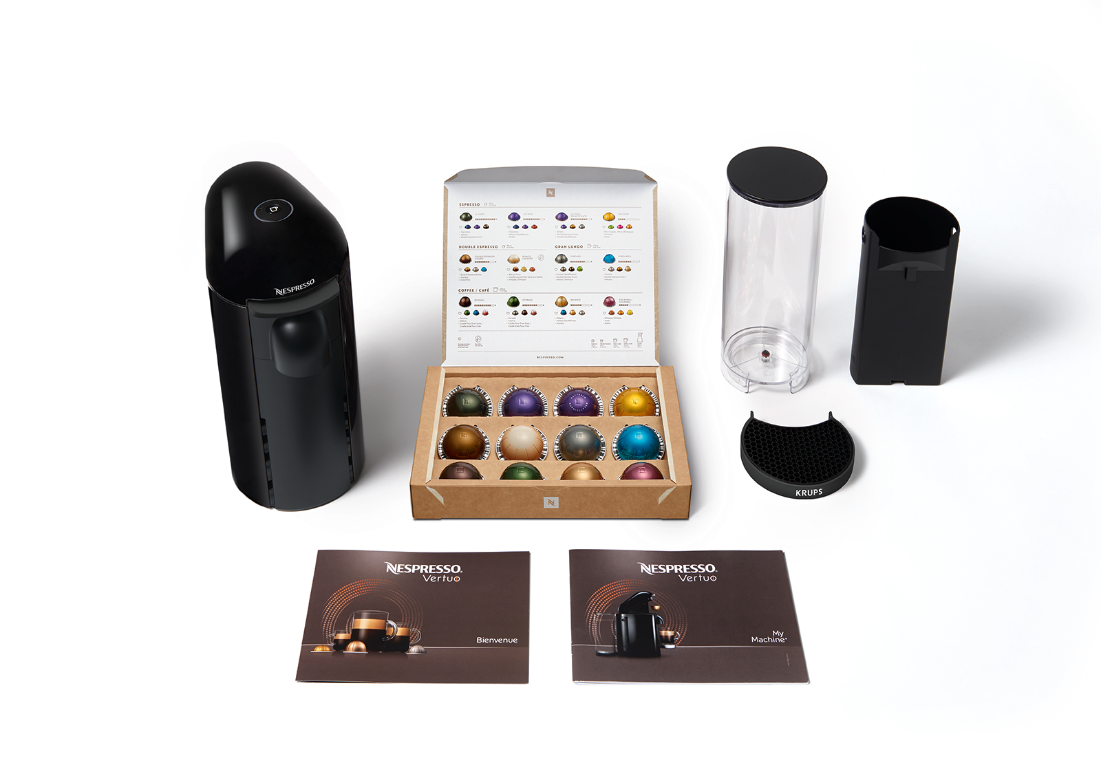 Máquina de Café Cápsulas Nespresso Krups Vertuo Plus XN9038P3 Preto