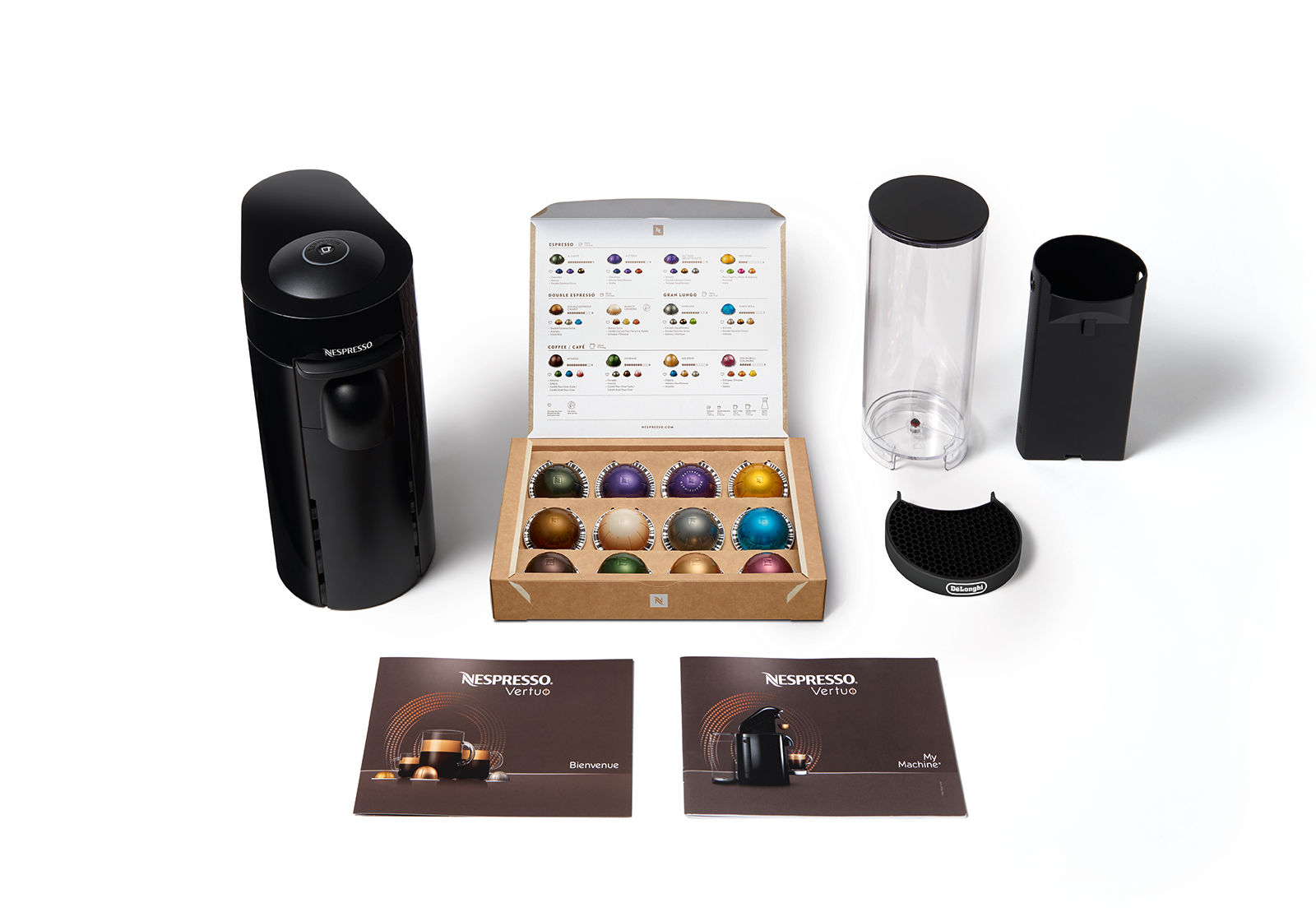 Máquina de Café Cápsulas Nespresso DeLonghi Vertuo Plus EN150.B Preto