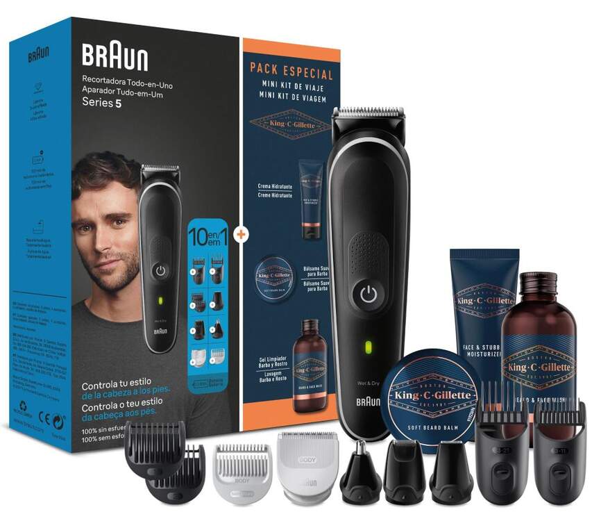 Aparador Multigroom Braun 10 em 1 MGK5411 Série 5
