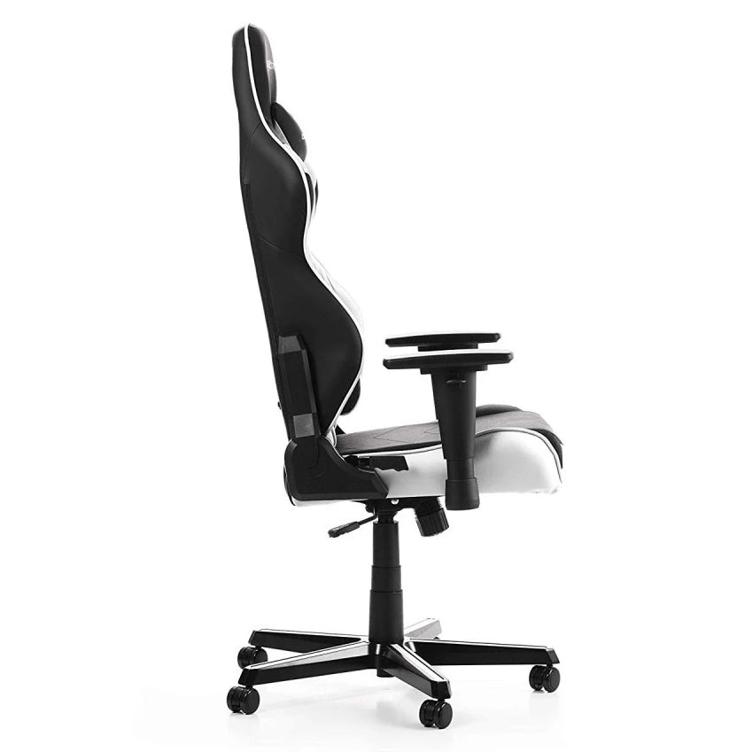 Cadeira Gaming DXRacer Racing R0 - Preto e Branco