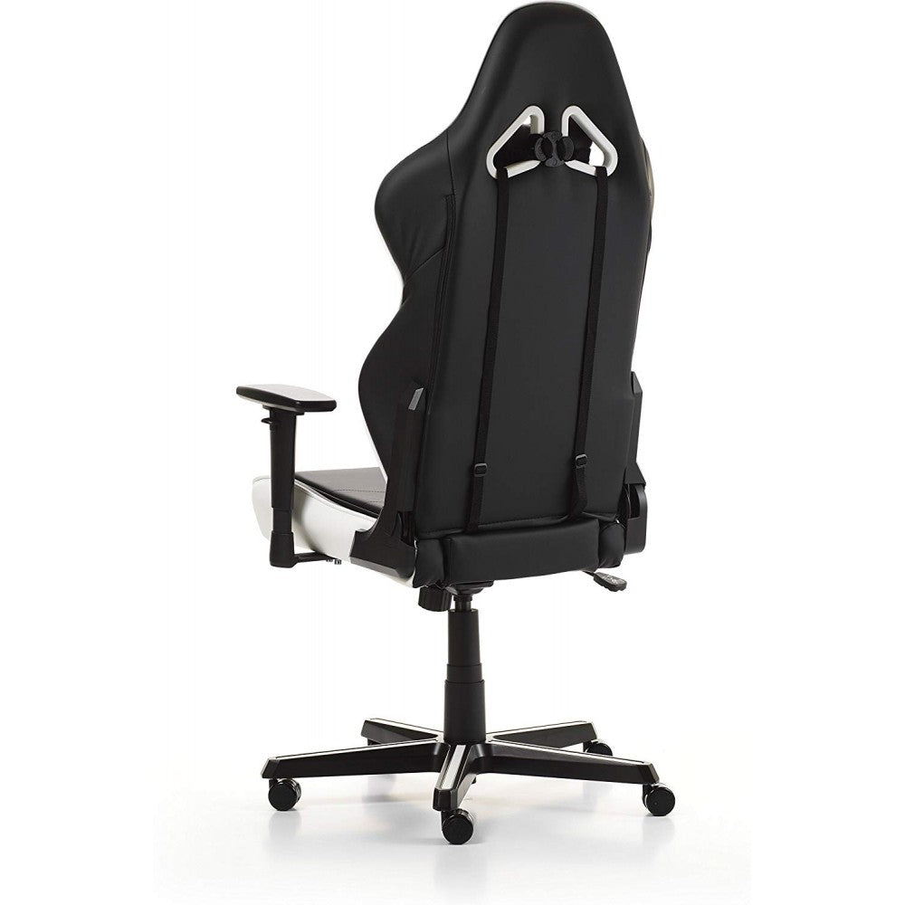 Cadeira Gaming DXRacer Racing R0 - Preto e Branco