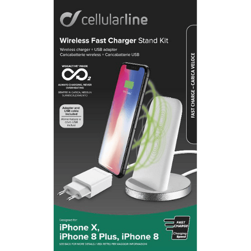 Carregador Wireless Qi Cellularline Branco