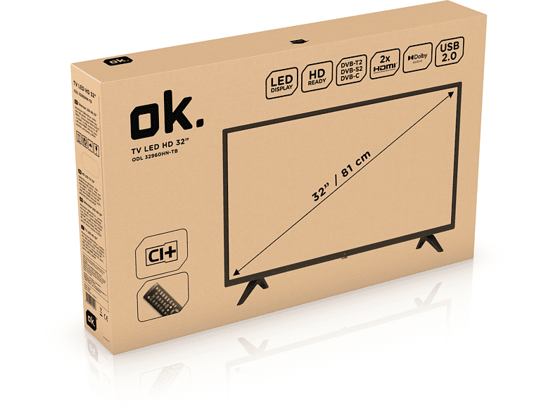 TV OK. ODL ODL 32960HN-TB LED 32" HD