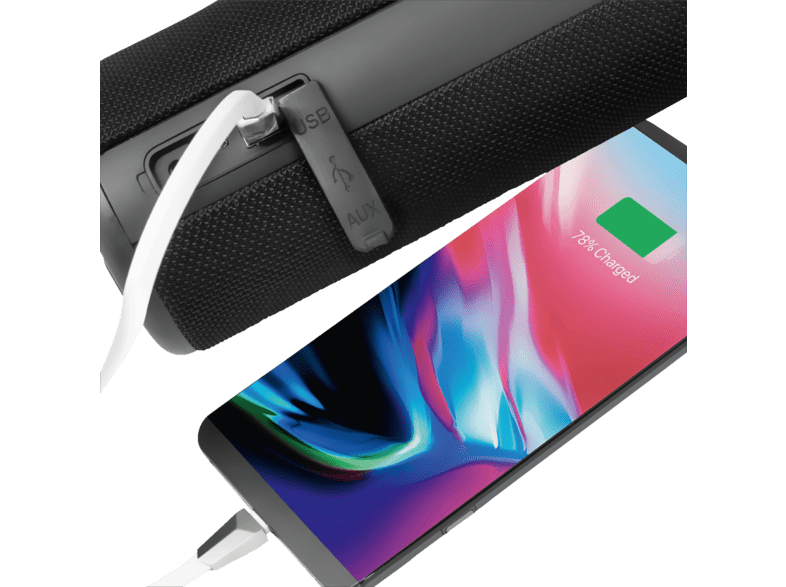 Coluna Portátil PEAQ PPA 401 BT-B Bluetooth Preto