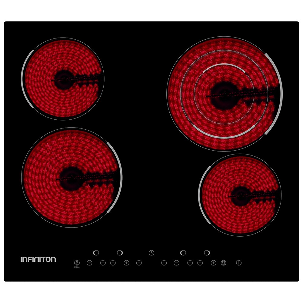 Conjunto Placa Vitrocerâmica + Forno Infiniton HV-V406