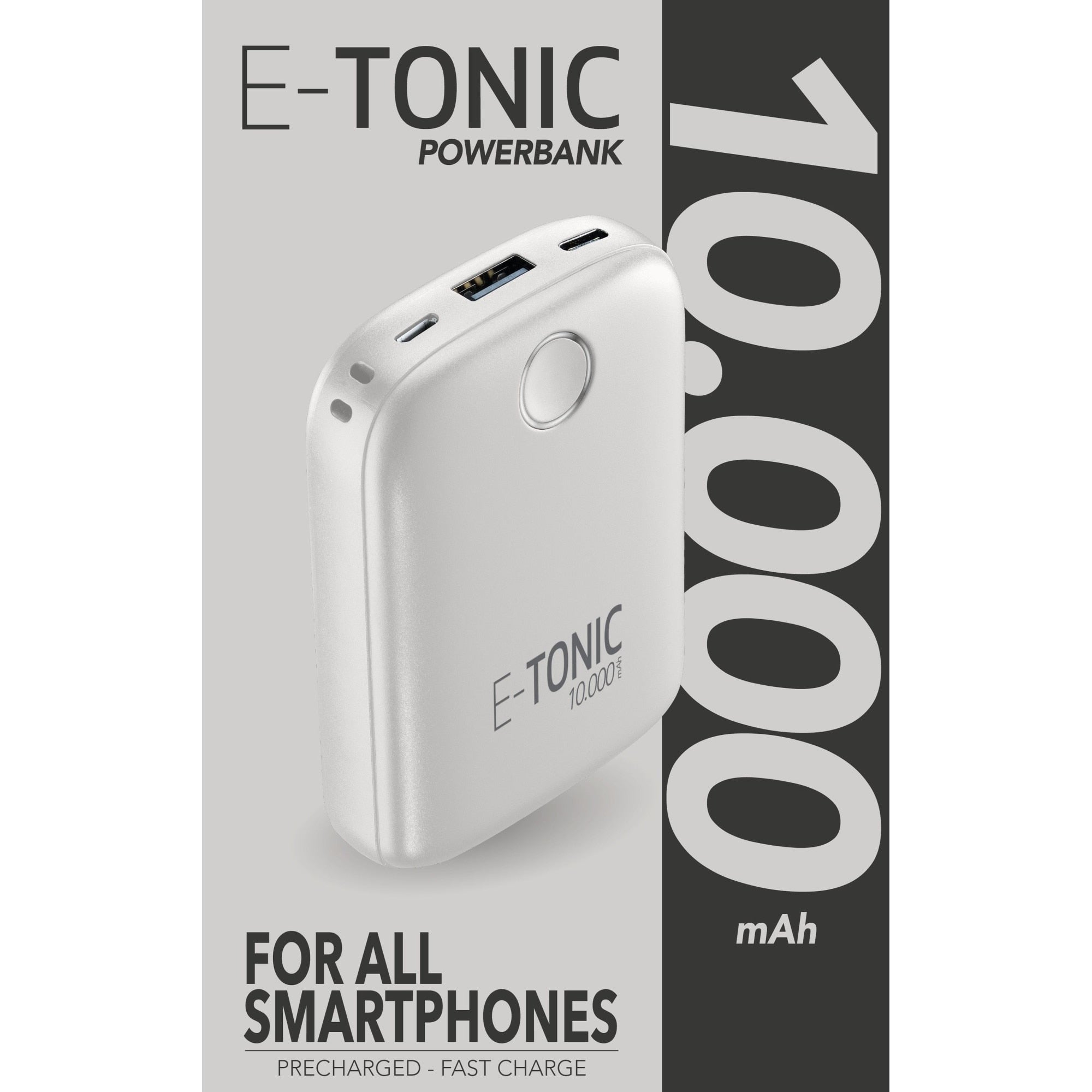 Powerbank Cellularline E-Tonic 10000 mAh Branco